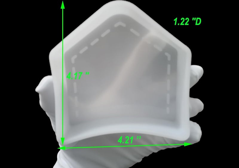 Fuehbur 【300+ Design Optional】 Classic Pocket Freshie Mold, Decorative Heart Shape Silicone Resin Molds for Car Freshie Supplies, Aroma Beads, Soap Mold, Candle Mould-Oven Safe - Image 5